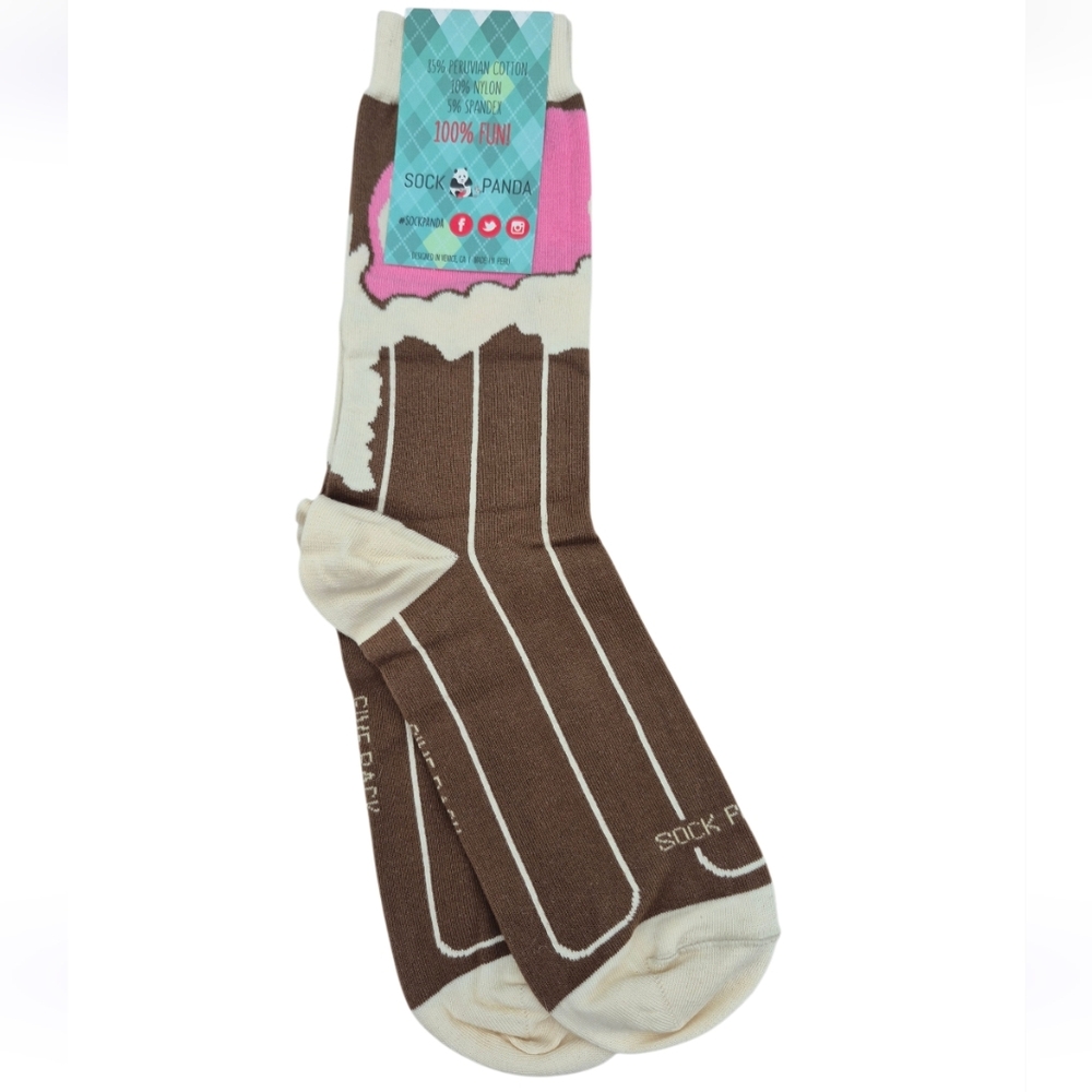 Rootbeer Float Novelty Crew Women's  Socks By Sock Panda